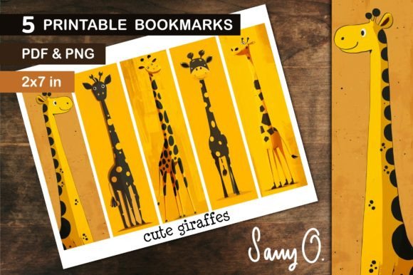 Adorable Giraffe Bookmarks for Your Creative Projects