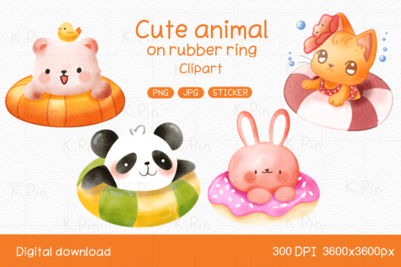 Adorable Summer Vibes: Using Cute Animal Clipart in Your Projects