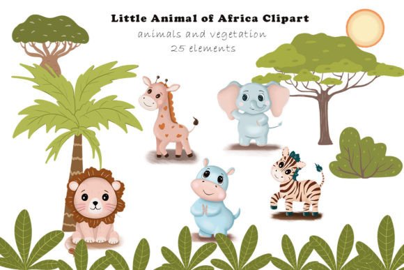 Animal of Africa Clipart: Essential Design Assets