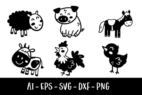 Bringing the Barnyard to Your Design Table: The Farm Animal Doodles Collection
