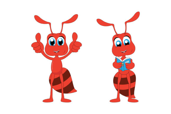 Cute Ant Animal Cartoon: More Than Just a Playful Typeface