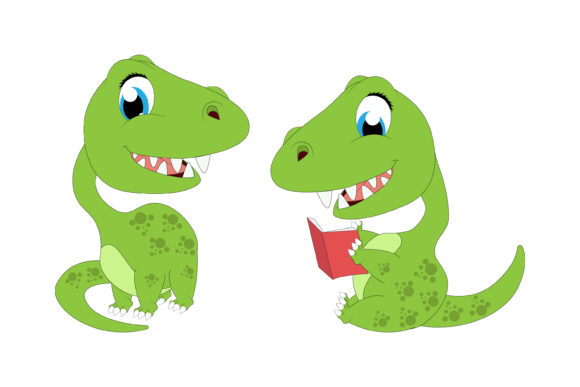 Cute Dinosaur Animal Cartoon: Playful Design for Modern Brands