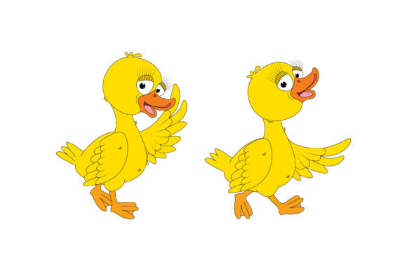 Cute Duck Animal Cartoon: A Playful Font for Creative Brands