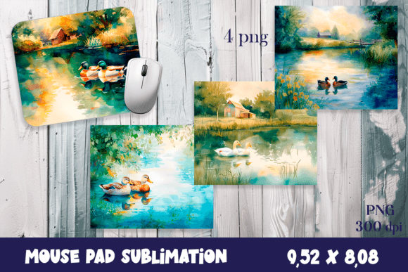Farm White Goose Sublimation|animal Mous: A Designer's Asset