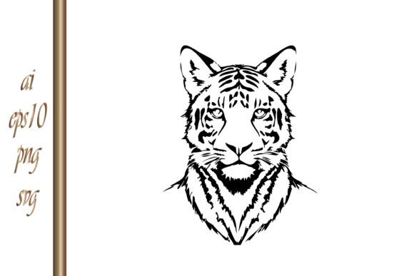 Sketch Tiger Tattoo Animal Clipart: Bold Graphic Assets