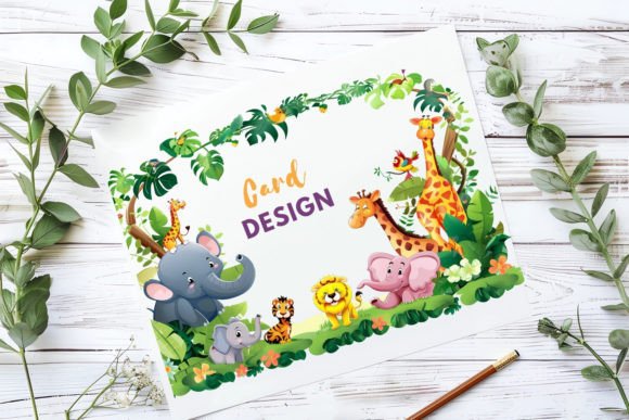 Unleashing the Charm of Jungles Animal Card, JPG 6S-34