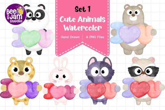 Whimsical Watercolor: Elevate Your Projects with Cute Animal Designs