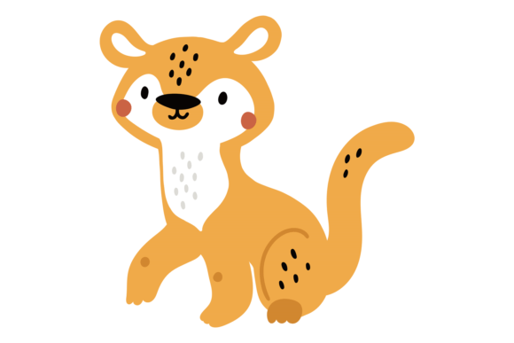 Wild Cat Baby: A Cute Little Jungle Animal for Your Designs